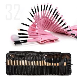 32 Pieces High Quality Wooden Makeup Brush Set